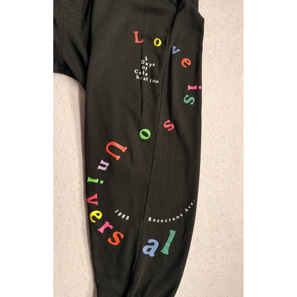 True Religion Mens XXL Black Love Is Universal Spring 2020 Jogger Sweatpants
